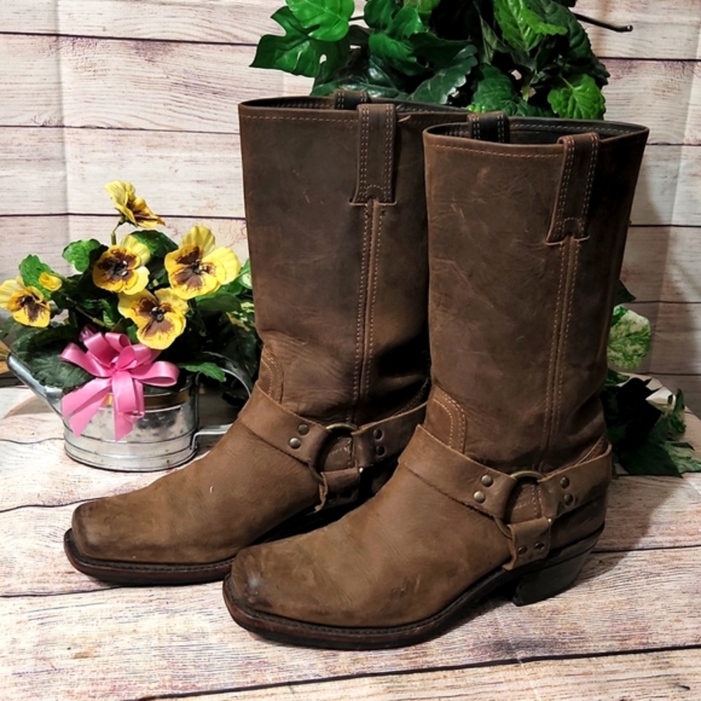 Frye Harness Motorcycle Boots 9.0